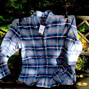 Tattersall slim flex oxford shirt